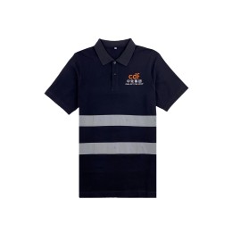 訂購黑色短袖反光polo恤  訂製繡花LOGO 員工制服  短袖工業制服 2粒鈕扣 免稅店 瞬間降溫 添加超微冰感顆粒 D379 訂購黑色短袖反光polo恤  訂製繡花LOGO 員工制服  短袖工業制服 2粒鈕扣 免稅店 瞬間降溫 添加超微冰感顆粒 D379